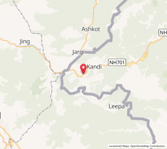 Map of Chhamkot, Kashmir