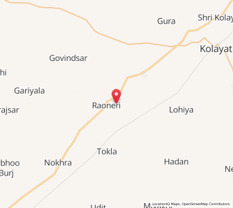 Map of Chhaneri, Rajasthan