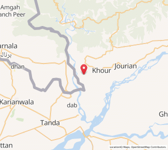 Map of Chhanni Diwanun, Kashmir