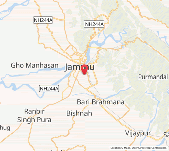 Map of Chhanni Pura, Kashmir
