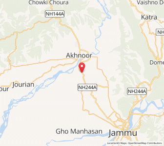 Map of Chhanni, Kashmir