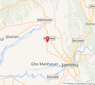 Map of Chhannu Chak, Kashmir