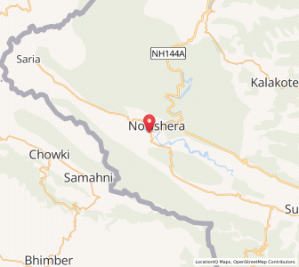 Map of Chhaon, Kashmir