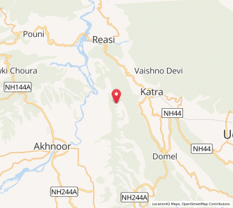 Map of Chhapanu, Kashmir