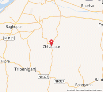 Map of Chhatapur, Bihar