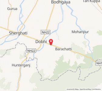 Map of Chhaura, Bihar