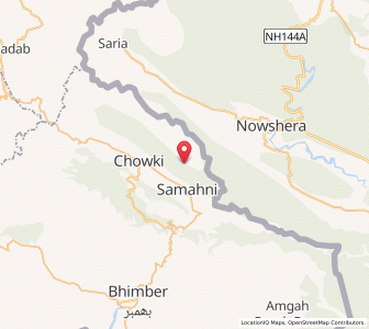 Map of Chhawa Kaabian, Kashmir