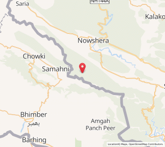 Map of Chhawa, Kashmir