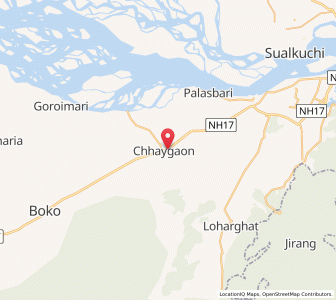 Map of Chhaygaon, Assam