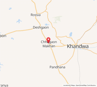 Map of Chhegaon Makhan, Madhya Pradesh