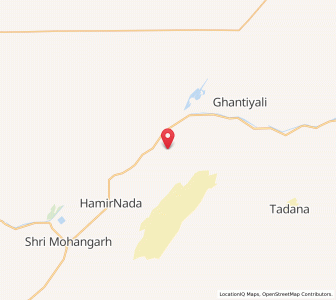 Map of Chhew Nadi, Rajasthan