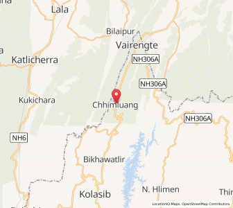 Map of Chhimluang, Mizoram