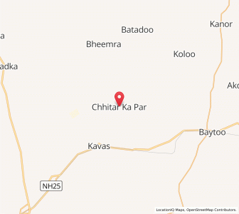 Map of Chhitar ka Par, Rajasthan