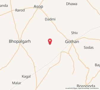 Map of Chhopla, Rajasthan