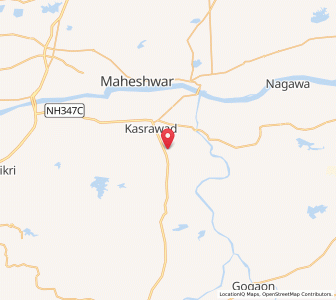 Map of Chhota Kasrawad, Madhya Pradesh