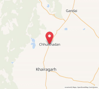 Map of Chhuikhadan, Chhattisgarh