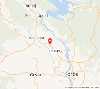 Map of Chhuri, Chhattisgarh