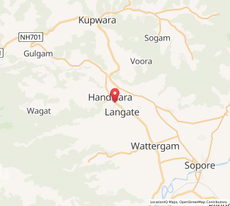 Map of Chhutipur, Kashmir