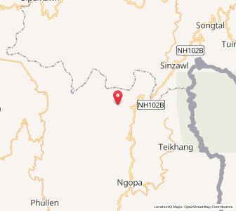 Map of Chiahpui, Mizoram