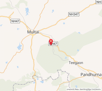 Map of Chichanda, Madhya Pradesh
