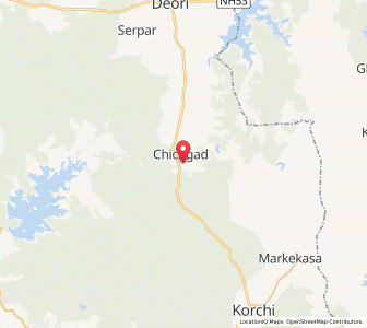 Map of Chichgarh, Maharashtra