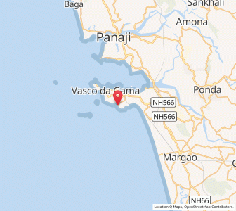 Map of Chicolna, Goa