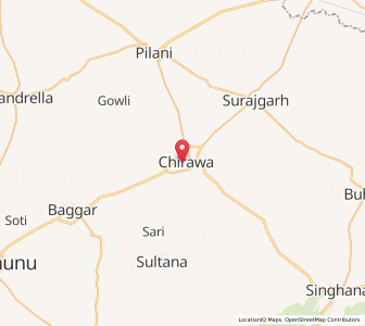 Map of Chidawa, Rajasthan