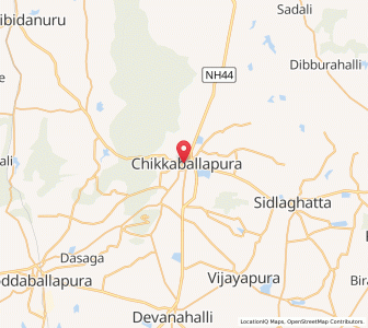 Map of Chik Ballapur, Karnataka