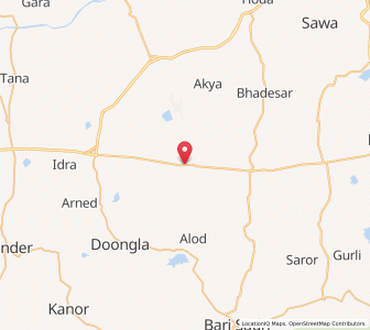 Map of Chikara, Rajasthan