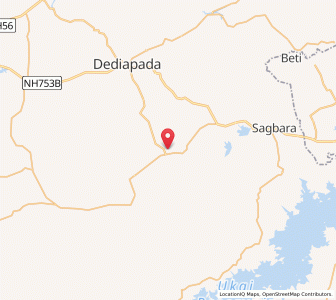 Map of Chikda, Gujarat