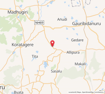 Map of Chikkapalya, Karnataka