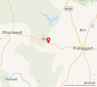 Map of Chiklar, Rajasthan