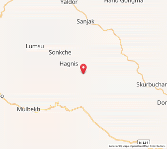 Map of Chiklitan, Kashmir