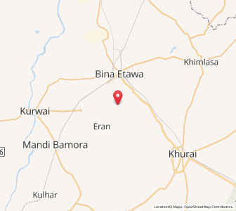 Map of Chiknota, Madhya Pradesh