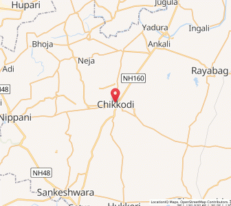 Map of Chikodi, Karnataka