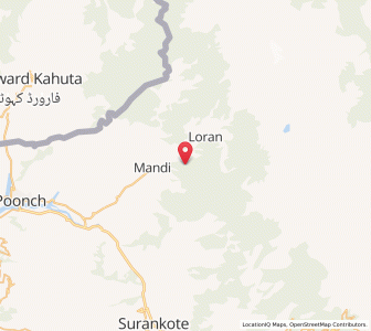 Map of Chikri, Kashmir