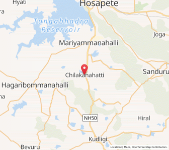 Map of Chilakanahatti, Karnataka