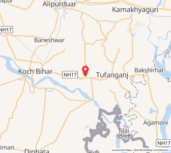 Map of Chilakhana, West Bengal