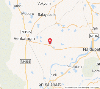 Map of Chilamannuru, Andhra Pradesh