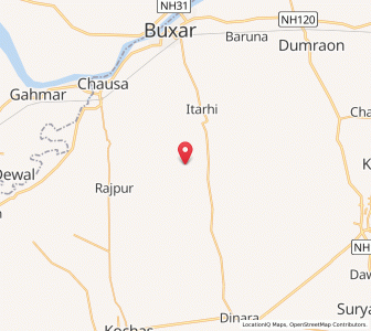 Map of Chilhar, Bihar