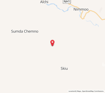 Map of Chiling, Kashmir