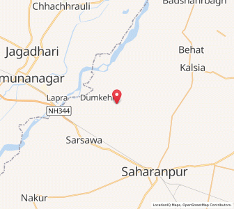 Map of Chilkana, Uttar Pradesh