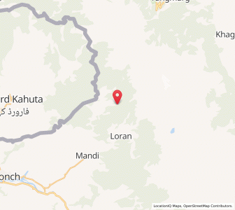 Map of Chillan, Kashmir