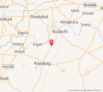 Map of Chinchali, Karnataka