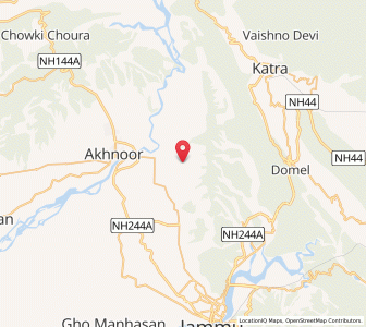 Map of Chingiani, Kashmir