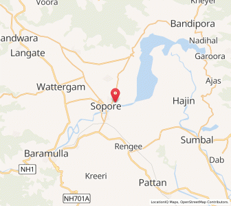 Map of Chinkipur, Kashmir