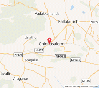 Map of Chinna Salem, Tamil Nadu