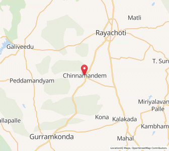 Map of Chinnamandem, Andhra Pradesh