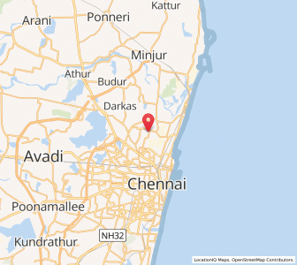 Map of Chinnasekkadu, Tamil Nadu