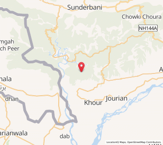Map of Chinota, Kashmir